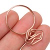 100Pcs Cute Paper Clips Ring Style Anti Slip Sturdy Electroplated