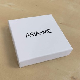 ARIA+ME Lightweight Crystal 14K Gold Plated Hoop Earring, MEDIUM-1-1/2" (Silver)