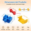 28 Pezzi Adattatore per Binari in Legno per Treno, Accessori