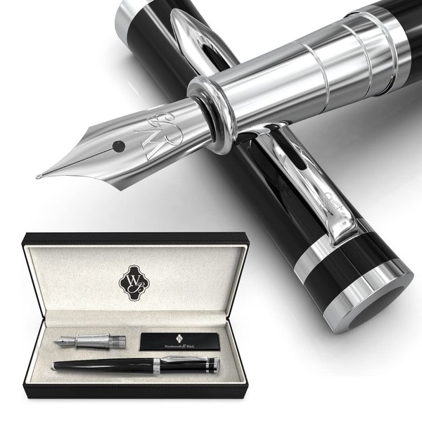 Wordsworth & Black Fountain Pen Set, 18K Gilded Medium and