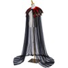 L'VOW Women Evil Queen Feather Collar Cloak Vampire Cape Witch