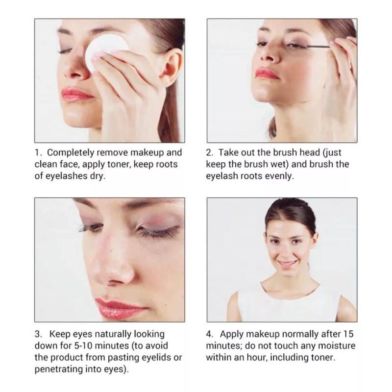 Lanbena Suero Para Crecimiento De Pestañas 4d Lanbena Alargador 4