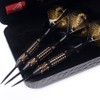 CUESOUL 20 Grams Steel Tip Darts Set with Black Deluxe