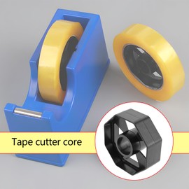 LT Easiyl 2 Sets Replacement Tape Dispenser Wheel Tape Cutter Core Tape Dispenser Wheel 75mm Dia Plastic Tape Cutter Wheel for Shop Office School