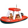 Zone Tech Fireboat Squirter Inflatable Pool Toy, Fire Rescue Theme,