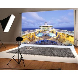 Yeele 8x6ft Luxury Cruise Backdrop for Photography Sea Vacation Background Ship Deck Holiday Travel Adult Photo Booth Shoot Vinyl Studio Props