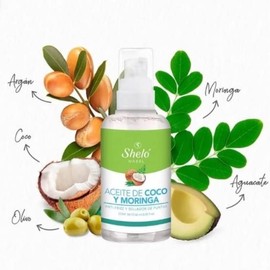 Sheló NABEL Aceite De Coco Y Moringa Para Cabello Anti Frizz Y Suavidad                                                                               