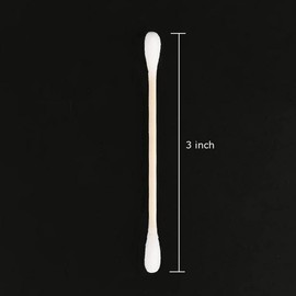 LUXXII (500 pcs) Cotton Swabs Cotton Buds Tip Sticks – Soft, Gentle on Face, Makeup, and Beauty Applicator, Nail Polish Removal