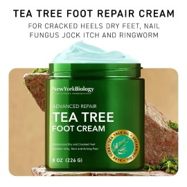 Crema De Pies Con Aceite Árbol De Té Para Pies Secos Y Agrie