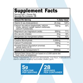 TransformHQ Healthy Aging Longevity Creatine Powder (28 Servings) Unflavored - Muscle & Bone Complex, 5g per Serving