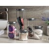 Set of 5 Glass Kitchen Canisters with Airtight Stainless-Steel Lid