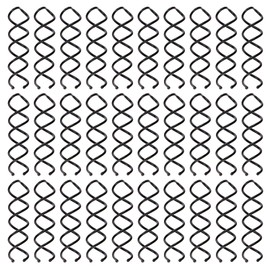 30-Piece Spiral Hair Pins, Twist Corkscrew Spin Pins with Non-Scratch Rounded Clips for Women's Hair Styling DIY (Black)