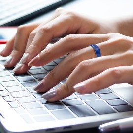 Truly Alpha - Anillos de cerámica clásicos de 3 mm, anillos de cerámica para mujer, anillos de boda lisos para ella, anillos de cerámica fina, anillos de boda de cerámica pulida, anillos de boda apilables para mujer, 27 (9 USA), Cerámica, Sin piedras pre