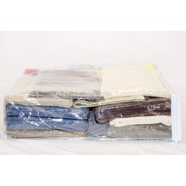 Clear Vinyl Zippered Storage Bags 20 x 23 x 6 Inch 5-Pack