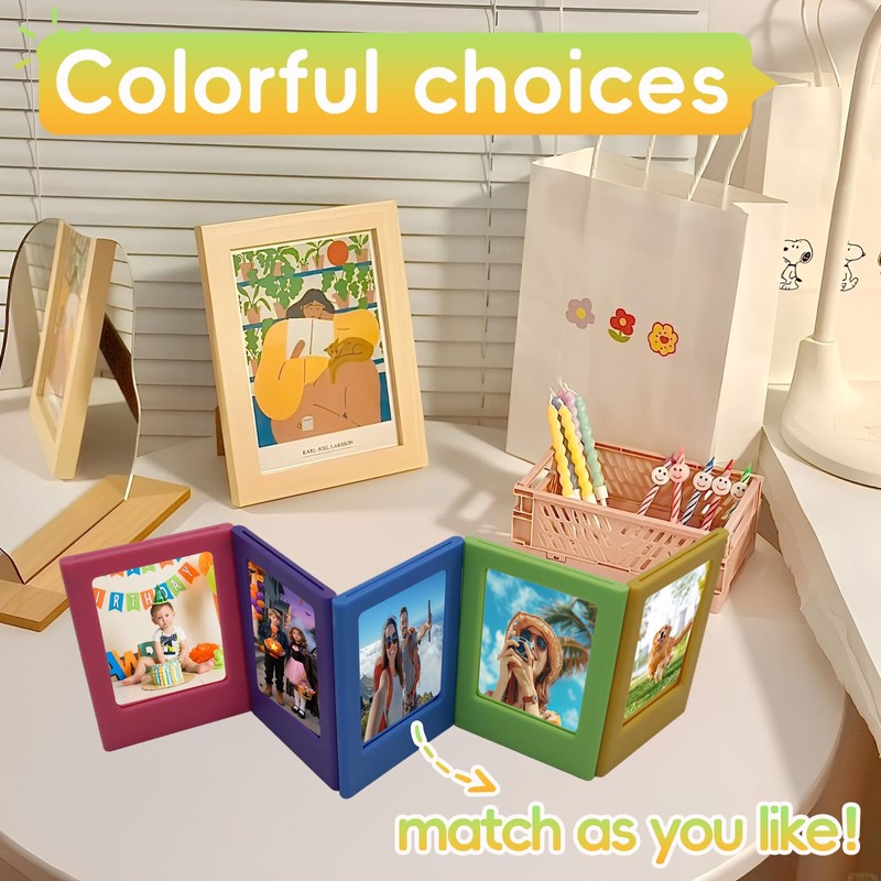 Adboros 40 Pack Magnetic Picture Frame 2x3 Picture Frame Bulk