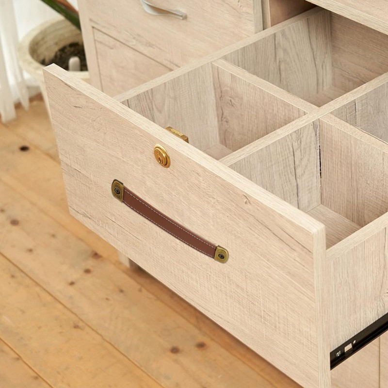 2 Pcs Leather Handles for Drawers Leather Trunk Handles Leather