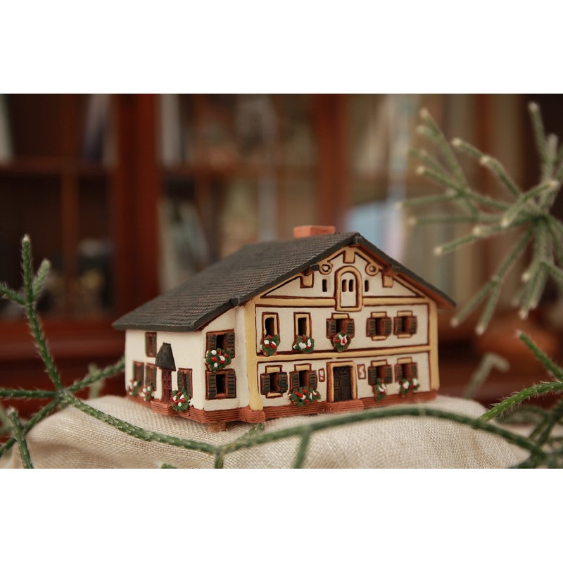 Midene Ceramic Light House, Handmade, Artistic Miniature, House of Pope