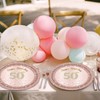 Juhap 50th Birthday Decorations for Women, Rose Gold Fifty Year