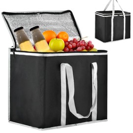 Soft Cool Bag 30L Cooler Bag Box Foldable, Thermal Food Delivery Bag, Large Insulated Picnic Lunch Bag, Cool Box, Grocery Shopping Bags, Cooling Bag for Camping BBQ Shopping Fishing Outdoor - OTYMIOW