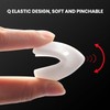 4Pcs White PVC Desk Edge Bumpers Adhesive Furniture Corner Protectors