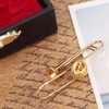 Mini Unique Gold Plating Musical Instrument Brooch Gift Decoration with