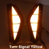 ECAHAYAKU Car LED DRL With Dynamic Turn Signal Yellow For
