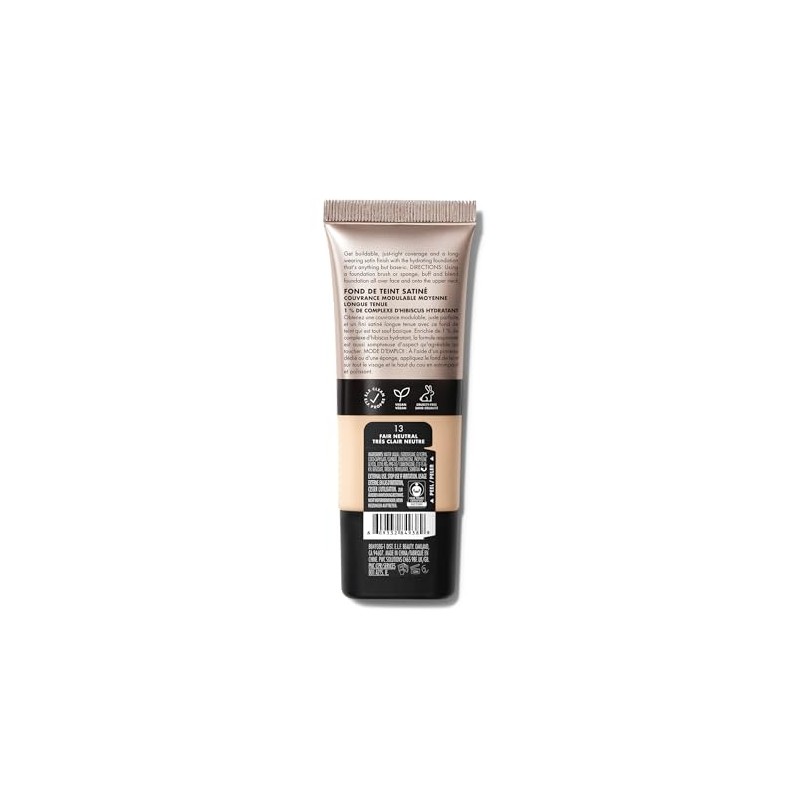 e.l.f. Soft Glam Foundation, Medium Coverage, Long-Lasting & Buildable Foundation