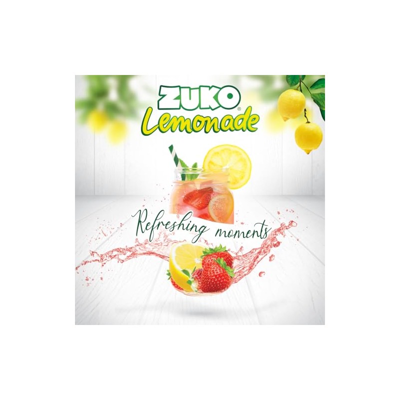 ZUKO Cucumber Instant Powder Drink, Family Pack, No Sugar Needed,