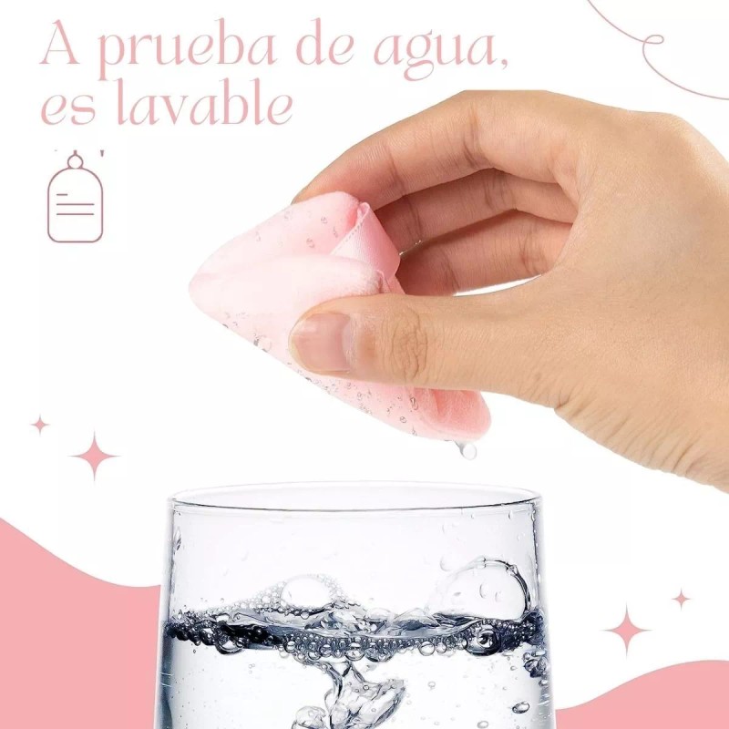 Veraly Set Esponjas Puffs Blender Polvo Triángulo Maquillaje