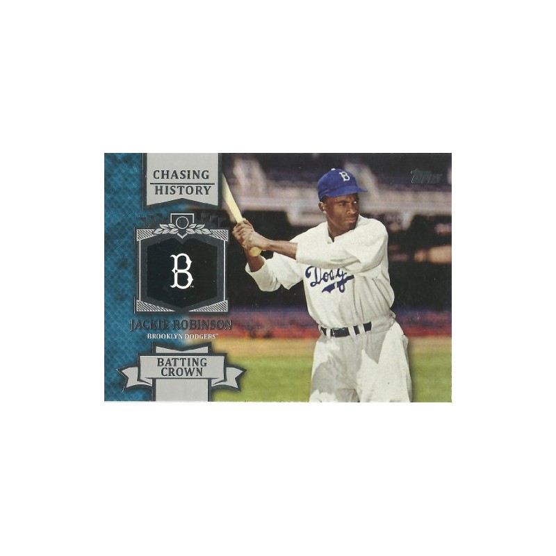 Jackie Robinson Topps Baseball 2013 #CH49 Chasing History Brooklyn Dodgers