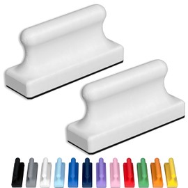 Glassboard Studio Mega Magnets - Neodymium - Heavy Duty, Colorful, Ergonomic, Ideal for Crafting, Quilting, and as Magnetic Knife Holders (2, Snow White Pawn)
