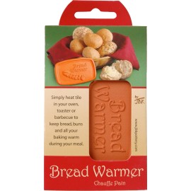 JBK POTTERY BREAD WARMER- Terra Cotta 5 x 3 Inch Tile- Makes a perfect gift!