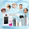 15pcs Beginner DIY Eye Lash Extension Kit, 8-15mm C Curl