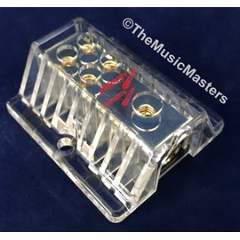 Audiopipe 4-8-10 Gauge Power Wire Cable DISTRIBUTION BLOCK Car Audio Amp 1 to 4 Splitter