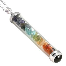Starlinks Gem Power Gemstone Vial Pendants - Chakra 7 colors