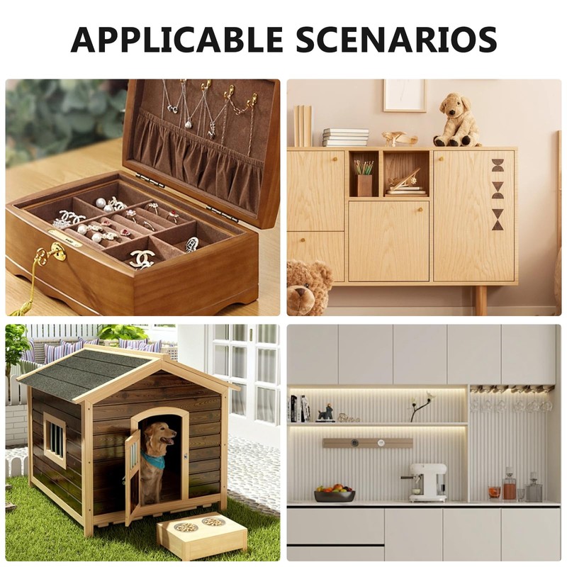 Jinyuanchao Mini Solid Brass Hinges Cabinet Drawer Butt Hinges for