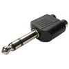 Keepdrum ADA062 Stereo Audio Adapter RCA Female to 6.3 mm