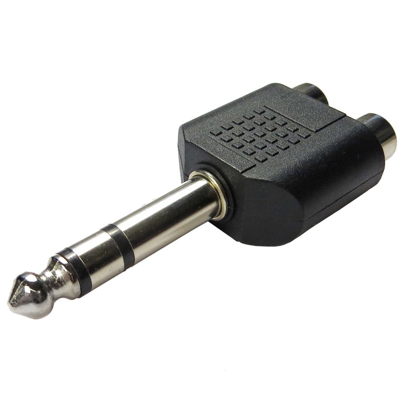 Keepdrum ADA062 Stereo Audio Adapter RCA Female to 6.3 mm