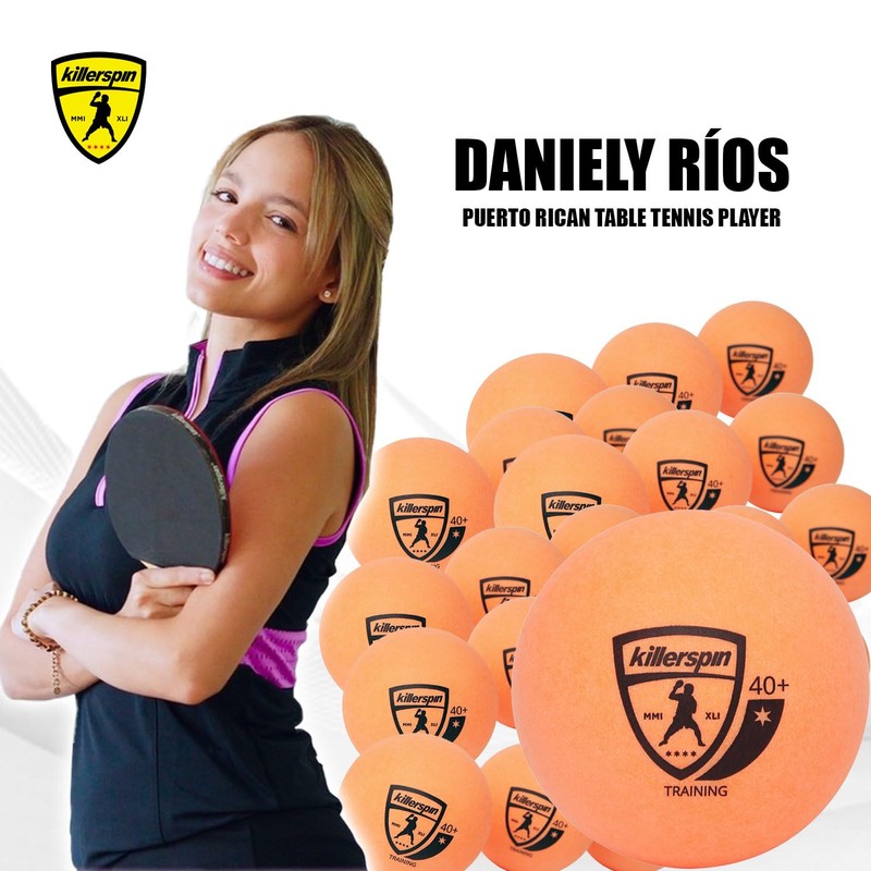 Killerspin Training 1 Star Balls 40+ (Naranja) – 25 Unidades