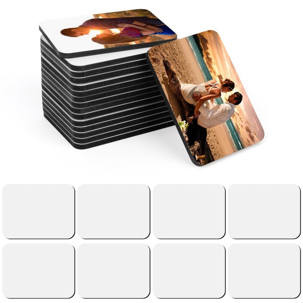 OOTSR Pack of 16 Sublimation Blank Fridge Magnets 4.5 x