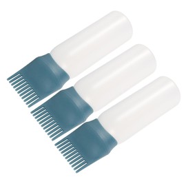 Vaguelly 160ml Hair Oil Treatment Bottle Root Comb Dye Applicator Hair Dye Comb Bottle for Home Use