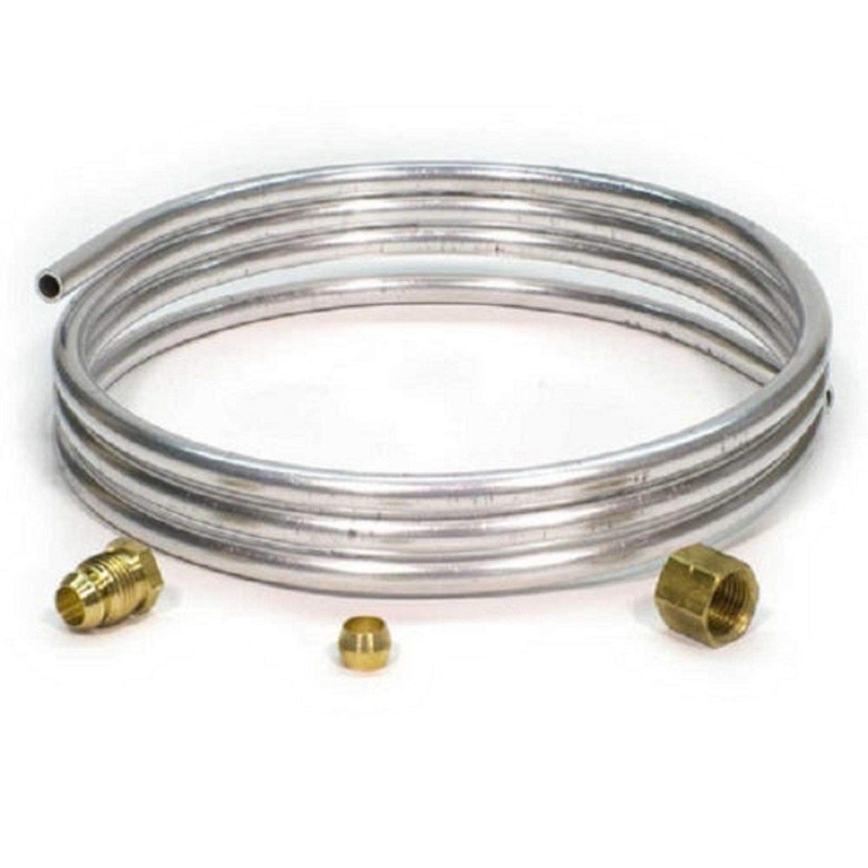 Robertshaw 11-293 1/4" Tubing with Fittings, 5" Roll, Aluminum