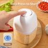 Wireless Mini Food Chopper, 350ml Cordless Food Processor w/ 6