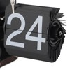 Flip Desk Clock, Auto Mechanical Flip Clock, 24H Wood Base
