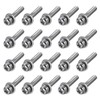sourcing map M2.5 x 16mm Stainless Steel Phillips Pan Head