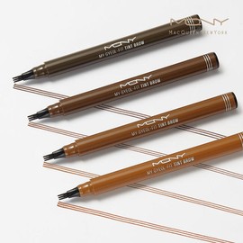 MQNY 마이결핏 삼지창 눈썹 타투펜 0.8g 4종 /아이브로우 눈썹펜슬 브로우 틴트 MQNY My Gel Fit Triangular Eyebrow Tattoo Pen 0.8g 4 Types / Eyebrow Pencil Brow Tint [Light brown]
