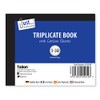 Just stationery Half Size Triplicate Book Notebook, Multi, 1-Pack, 4019