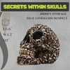 Gothic Skull Storage Box - Decorative Ossuary Design with Hidden
