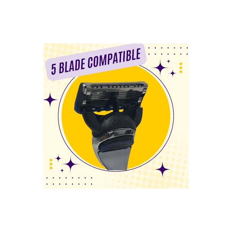 5 Blade Heavy Duty Razor All Chrome -- From GBS