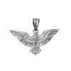 LA BLINGZ Sterling Silver Falcon Eagle DC Charm Pendant